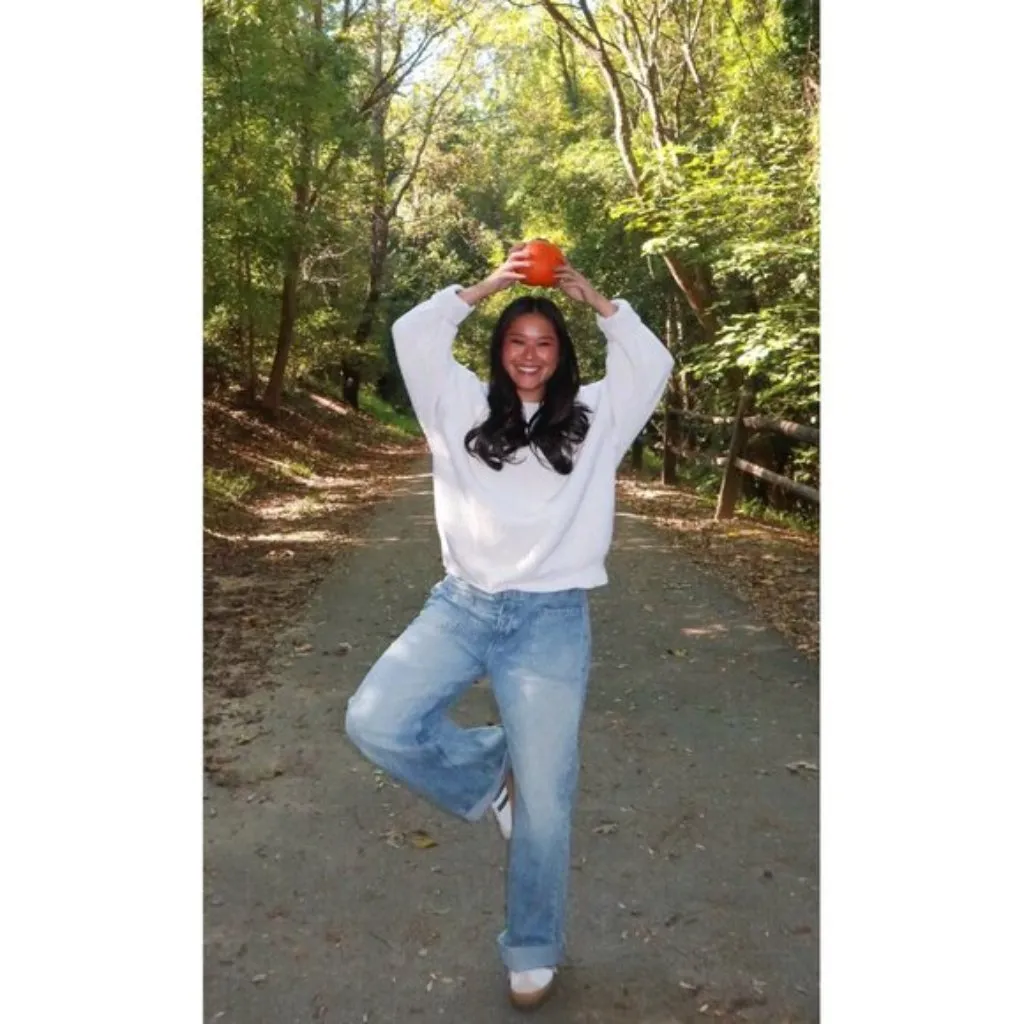 FREE PEOPLE We the Free Palmer Cuffed Baggy Jeans Wash La La Land Size US 27 NWT - Image 2