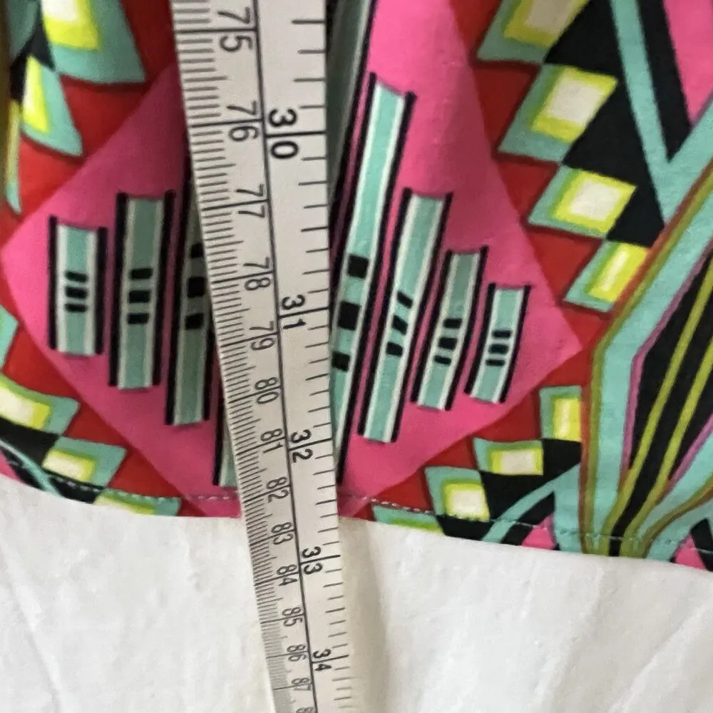 T Bags Anthropologie Los Angeles Colorful Strapless Min Dress Size S Stretchy Pink - Image 9