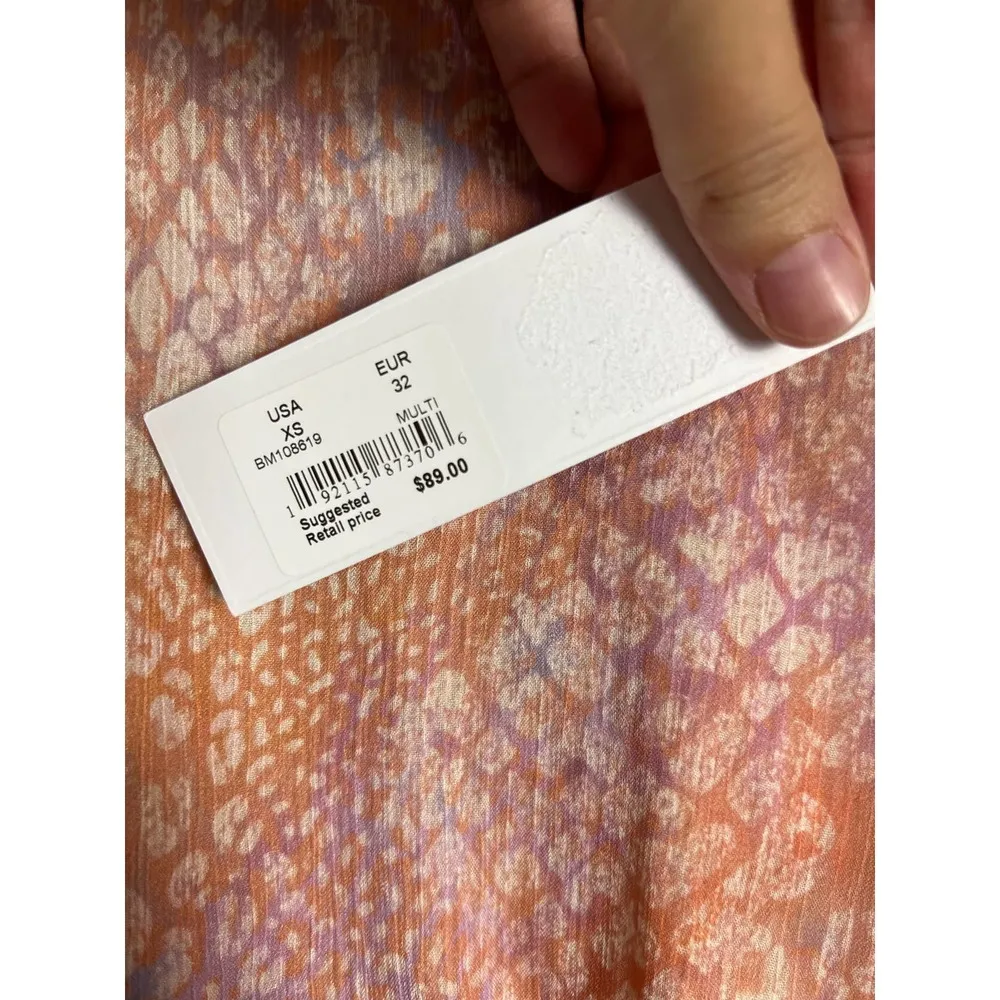 BB DAKOTA NEW Dreaming of Waves Pink Print Mini Dress Size XS - Image 50