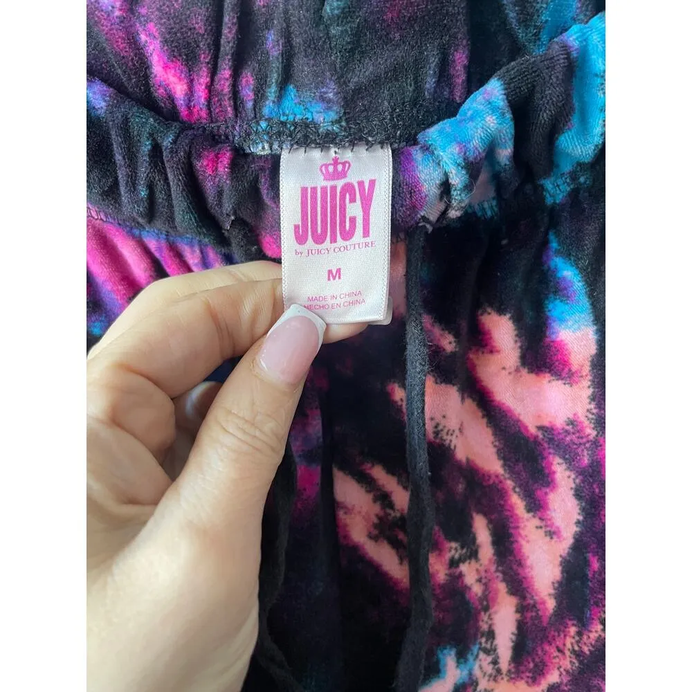 Juicy by Juicy Couture Tie Dye Medium Velour Pants - Image 3