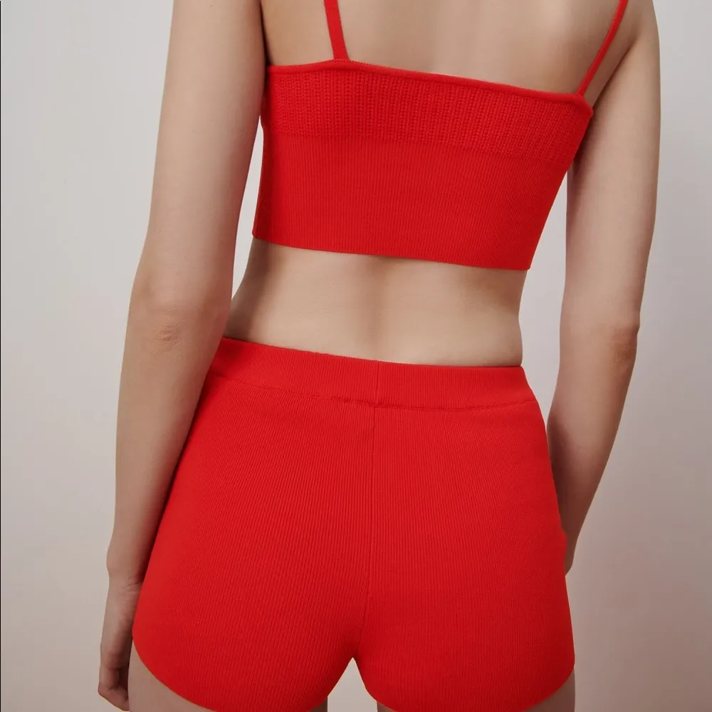 NWT ZARA RIB SHORTS HIGH WAISTED BLOGGERS FAV SMALL - Image 7