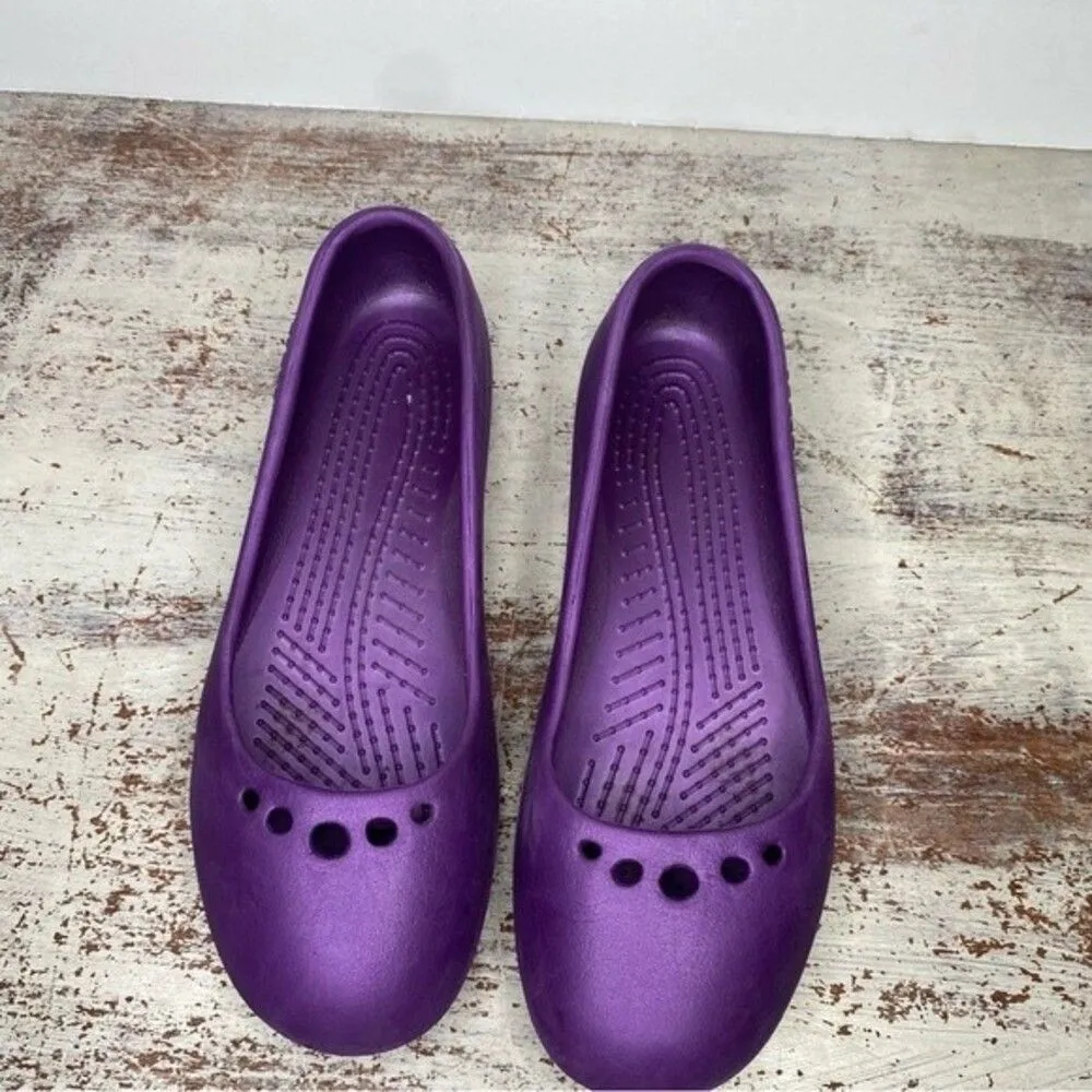 Crocs purple slip on shoes 6 - Image 6