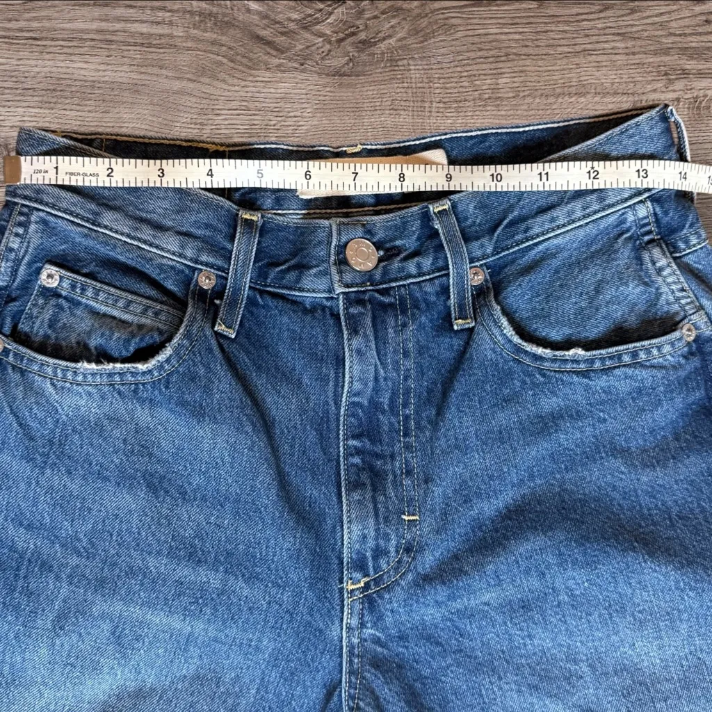 AMO Sandra Baggy Jeans – Emotion 100% Cotton Size 24 Blue - Image 14