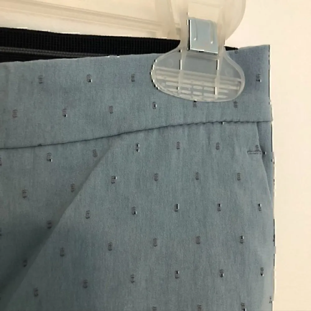 ZARA BASIC Trousers Jogger / Elastic Waist Baby Blue Cropped Ankle Tapered Pants - Image 7