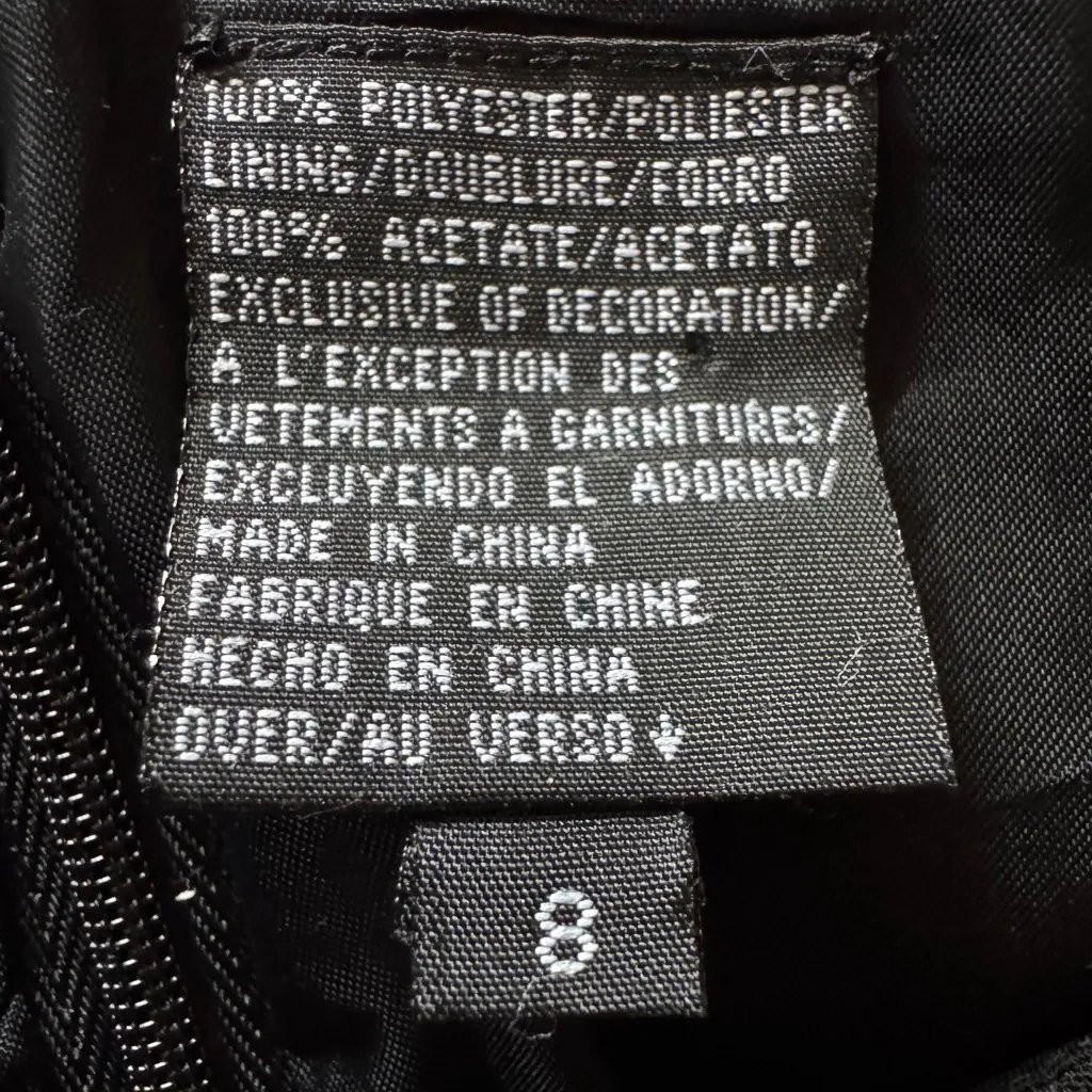 Vtg Black Beaded Shift Dress Elegant Cocktail Party Liz Claiborne Night size‎ 8 - Image 6