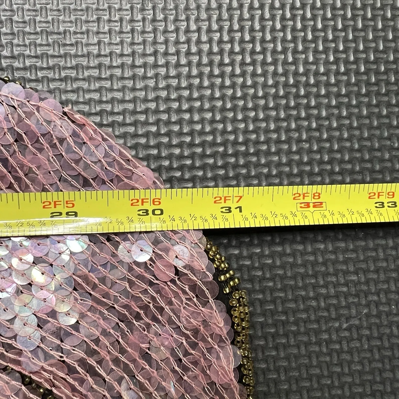 VTG Sequin Butterfly Batwing Top Silk Beaded Boho Festival Disco Fairy Costume Pink Size M - Image 16