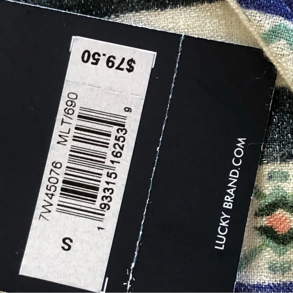 NEW Lucky Brand Printed Maya Top S - Image 7