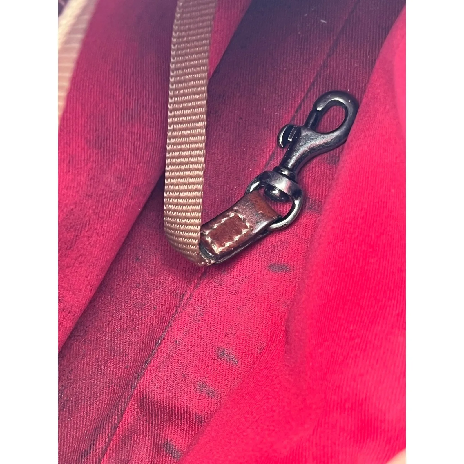 Dooney & Bourke Katie Crossbody Purse Black Pebbled Leather Small Pouchette READ - Image 13