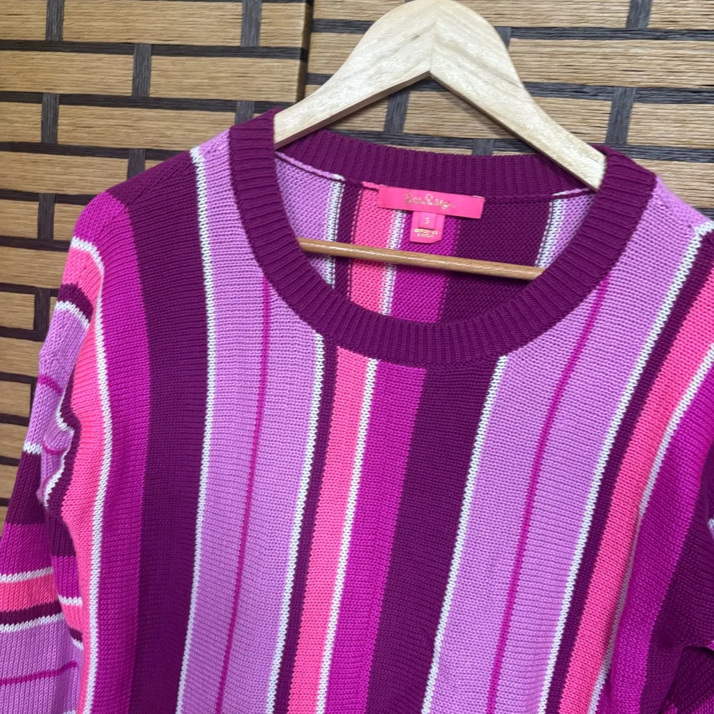 Lilly Pulitzer Bordeaux Berry Daryn Sweater Size Small - Image 8