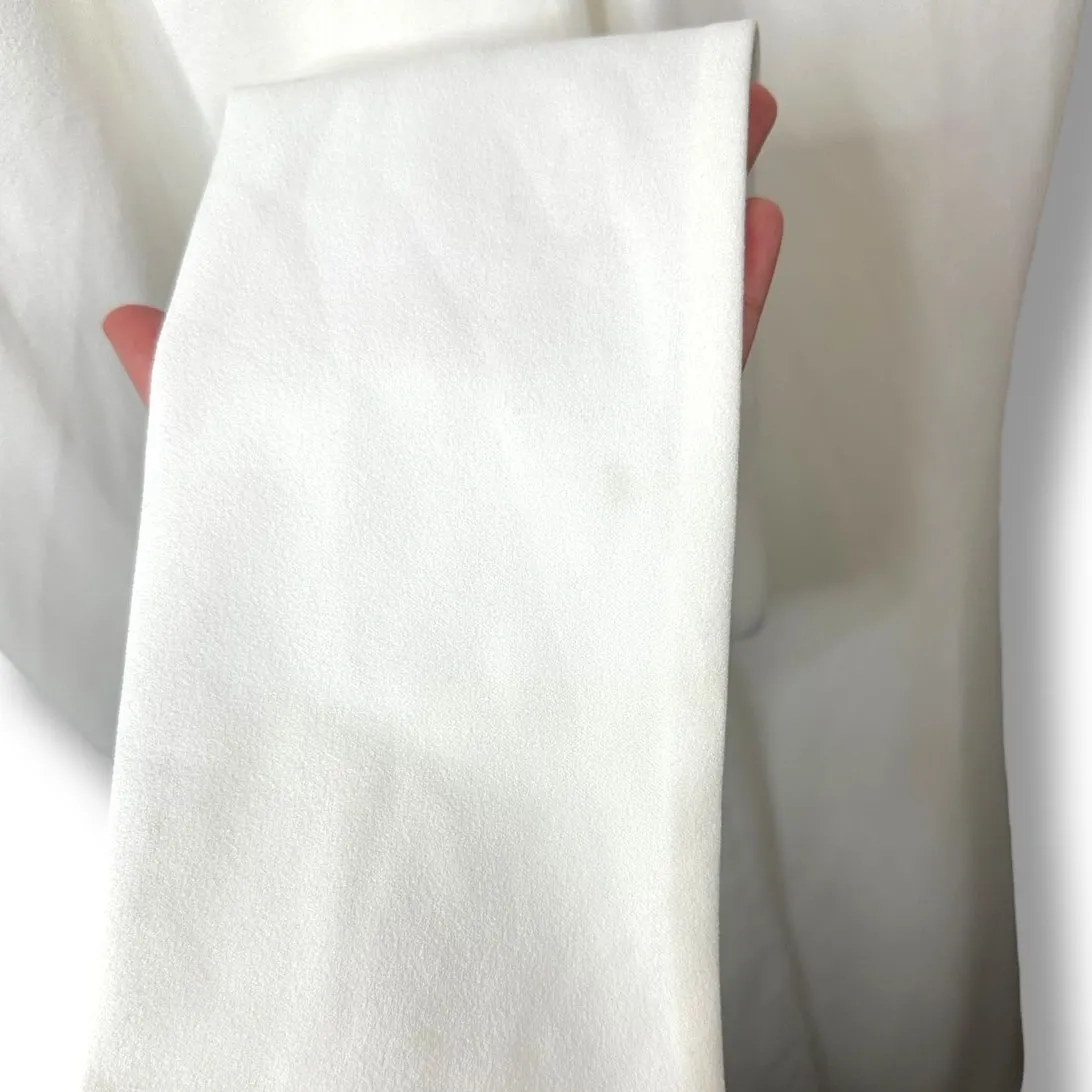 Lulus Bridal NWT Loving Fate White Bow Square Neck Backless Maxi Gown Dress XL - Image 11