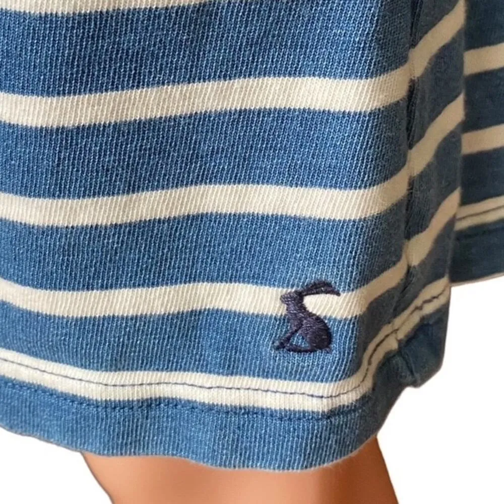 JOULES Saltwash Blue & White Short Boardwalk Casual Mini Skirt ~ Women's Size 6 - Image 4