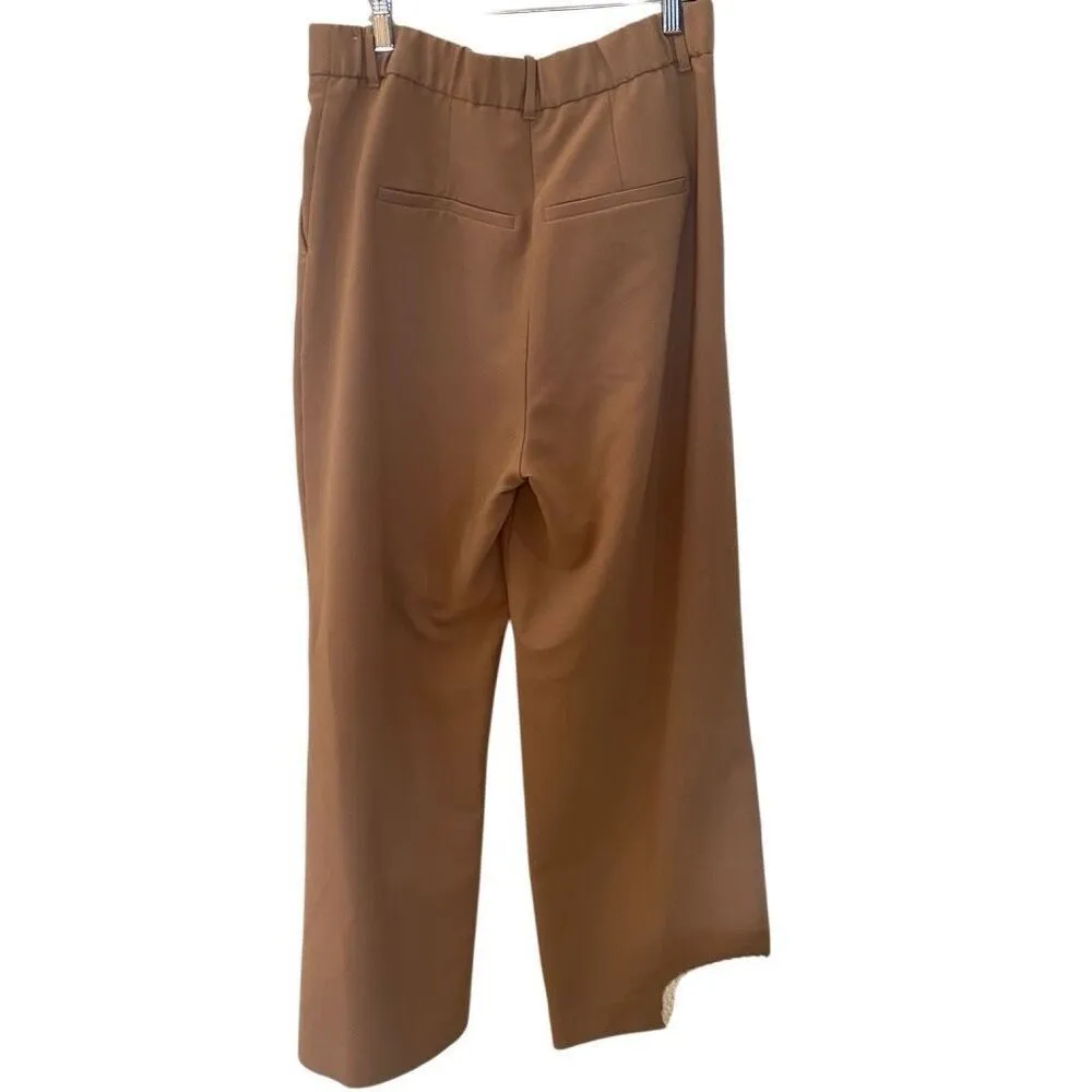 Abercrombie & Fitch brown wide leg dress pants size 32/14 - Image 4
