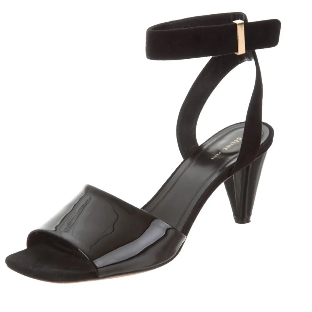 CELINE  Square Toe Ankle Strap Sandals size  40 - Image 2