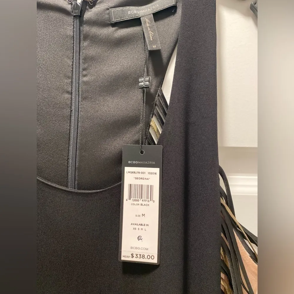 New BCBGMaxAzria Black Maxi Dress Formal Gown Georgina - Image 4