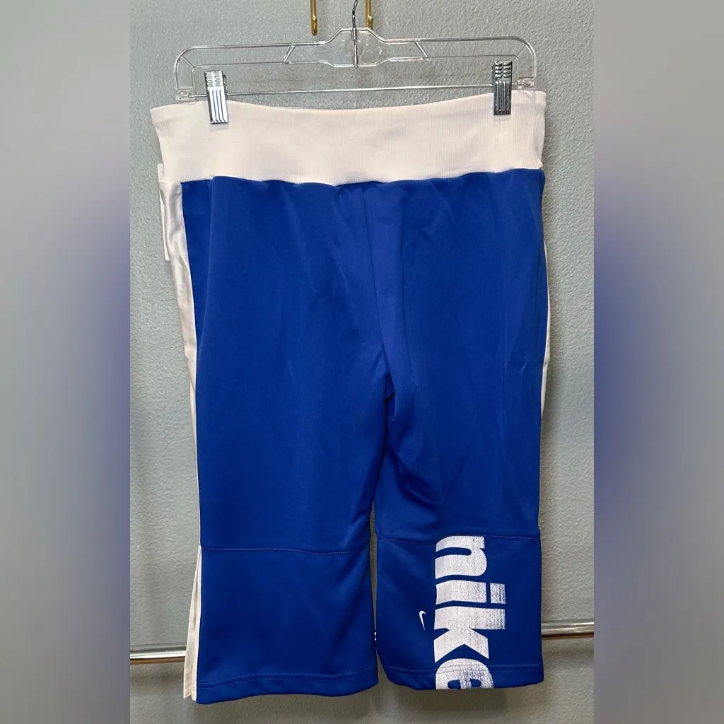 Y2K NIKE Popper Blue Bomber Jacket size L & Nike Capri Bottom size M Sold as Set - Image 10