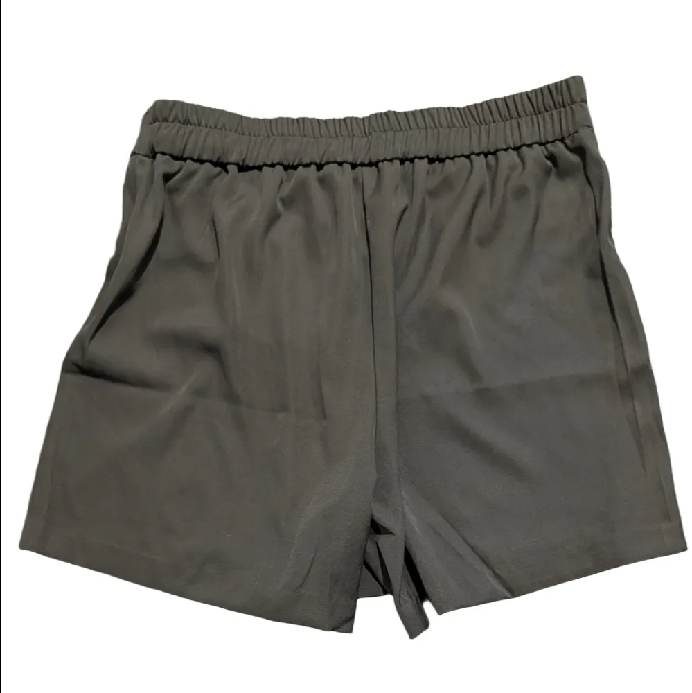 White Birch Olive Green Faux Wrap Skirt XL | Minimalist Chic Capsule Basic Boho - Image 3