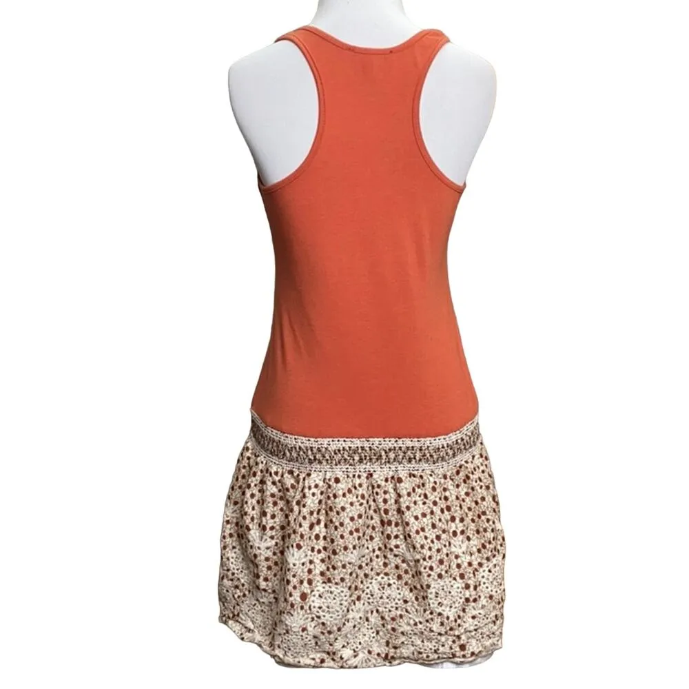 Maxinne Mode Fabric Flower Dress Orange - Image 5