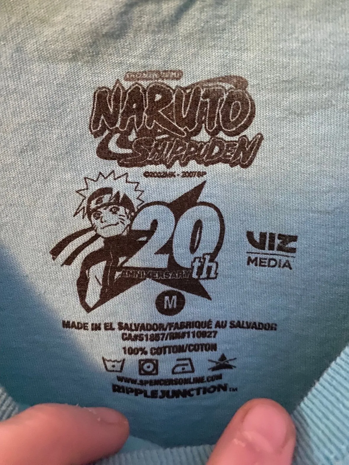 Naruto Shippuden 20th Anniversary T Shirt Size M - Image 3