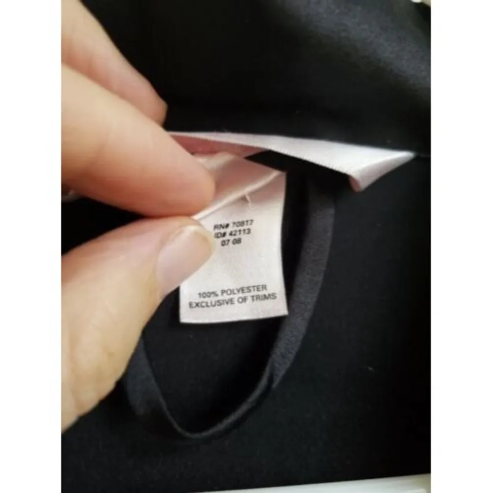 Vintage Victorias Secret Robe Women M/L Black Short Kimono Y2K Pockets No Belt Size M - Image 7