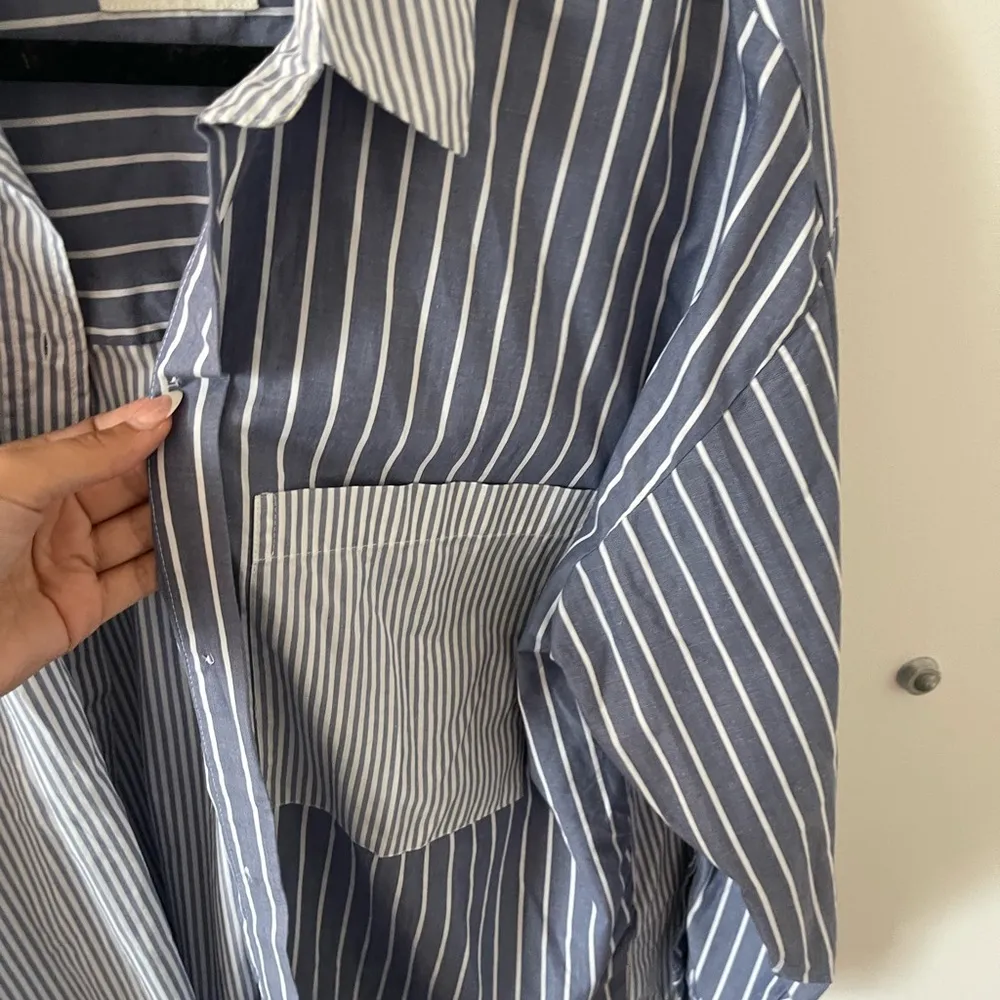 Abercombie Striped Oversized Button Down - Image 6