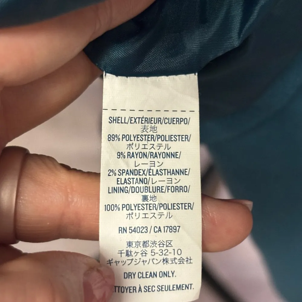 Old Navy Teal mock neck double breasted pea coat - Image 6