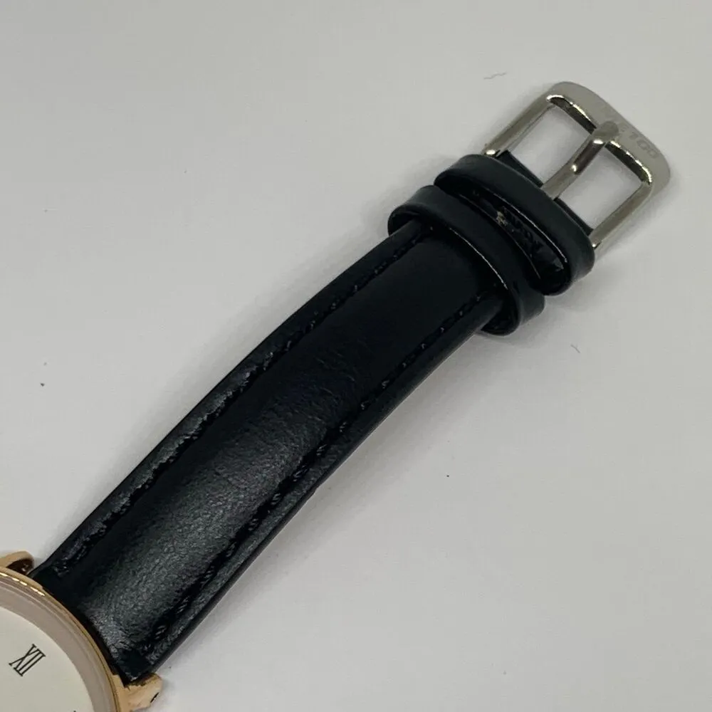 Timeco women’s quartz analog date wrist watch 32mm rose gold running - Image 3