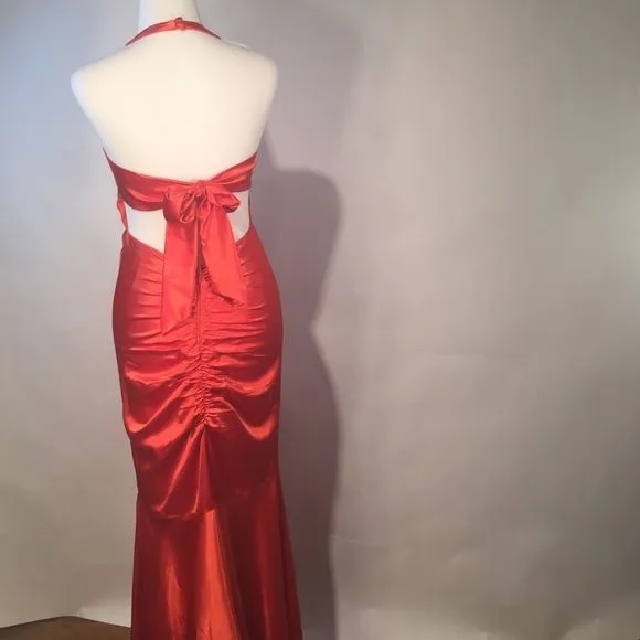 Orange mermaid gown - Image 5