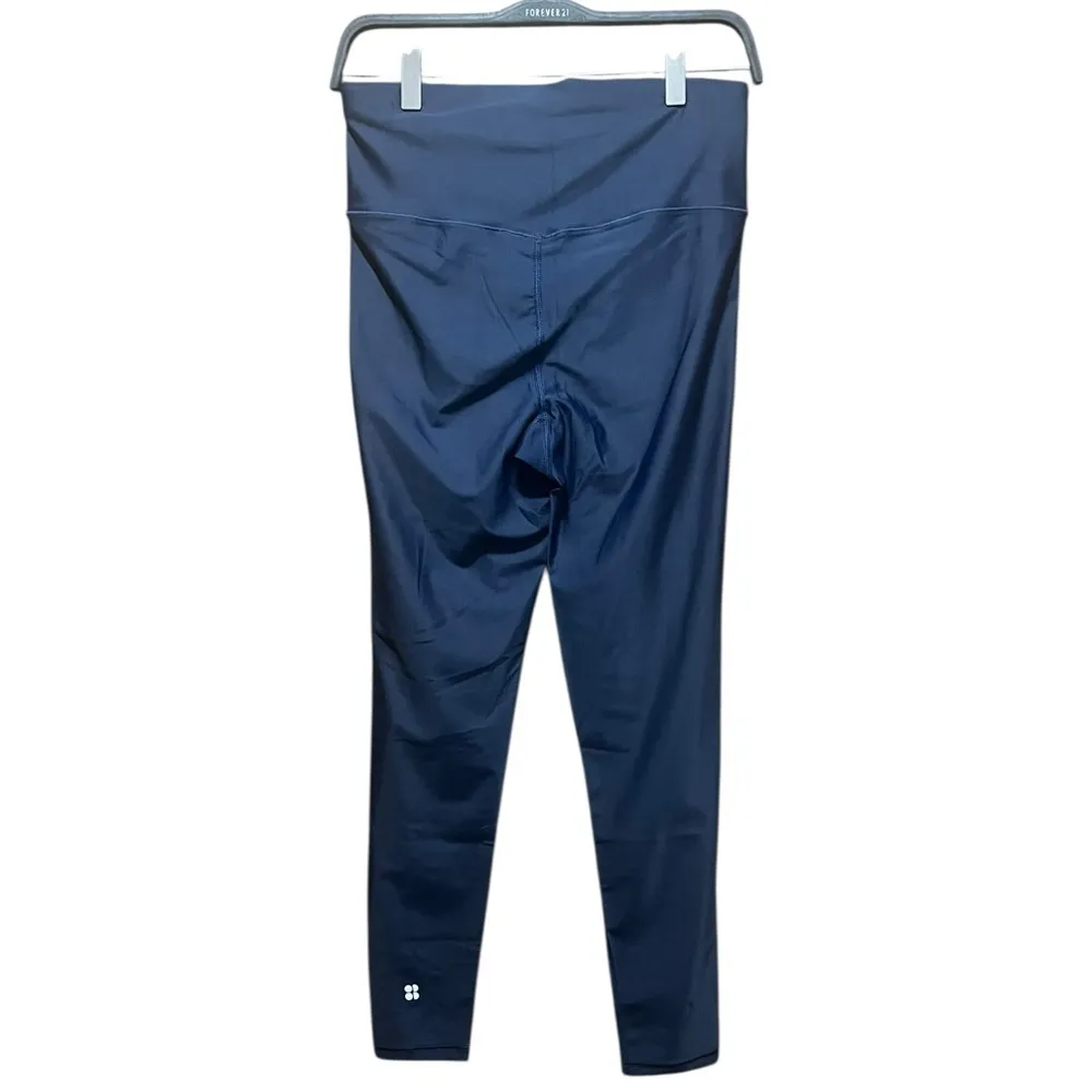 Sweaty Betty High Shine High Waist 7/8 Legging in Dark Blue Size Medium - Image 5
