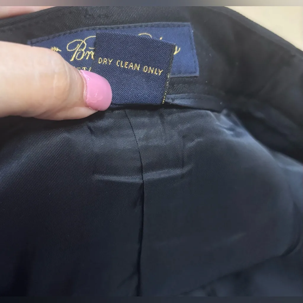 Brooks Brothers Dress Pants Womens 6P 100% Wool Black Fully Lined Trouser Office - Image 4