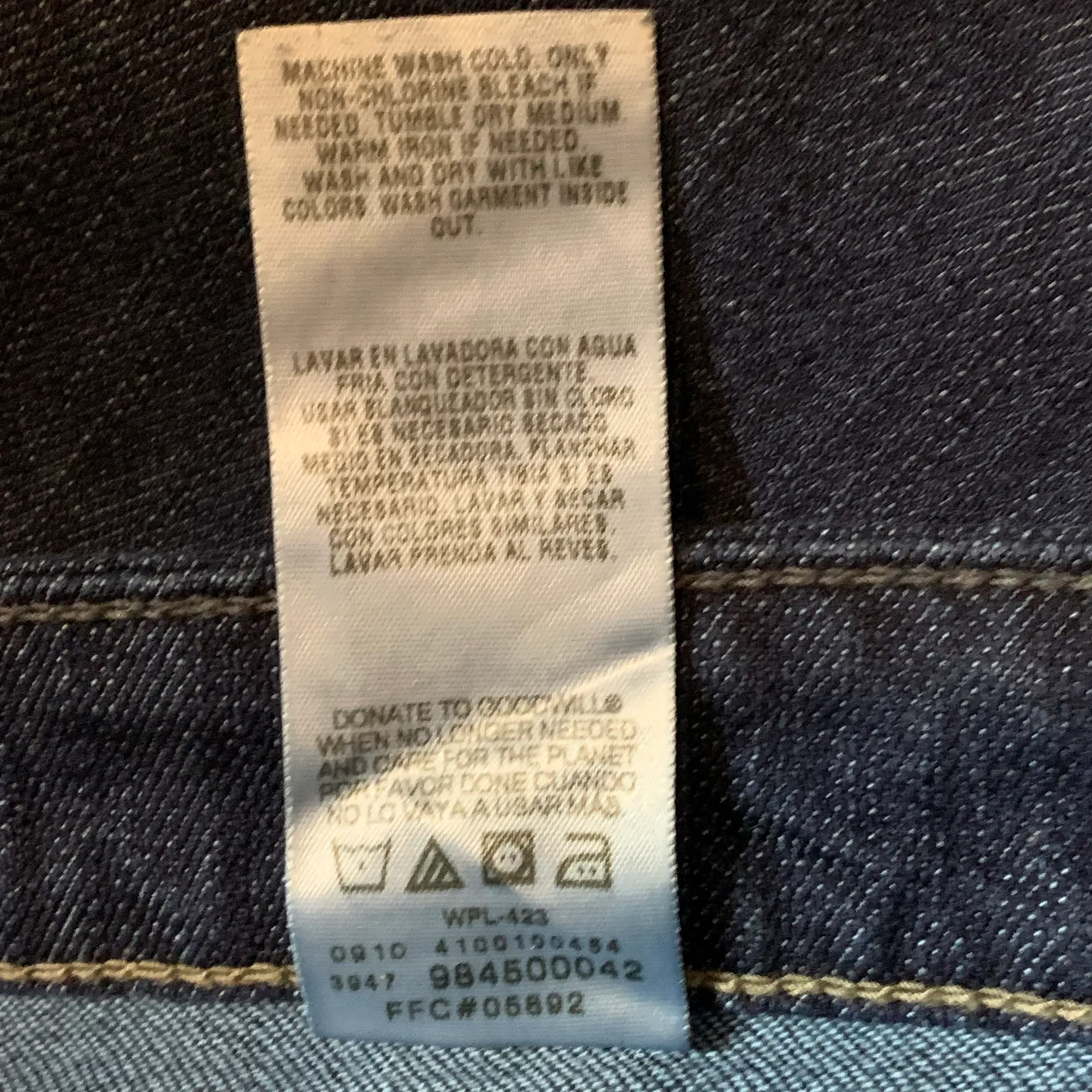 Womens Signature Levi Strauss Jeans Low Rise Bootcut Misses 16 Short Pre-Owned - Image 6