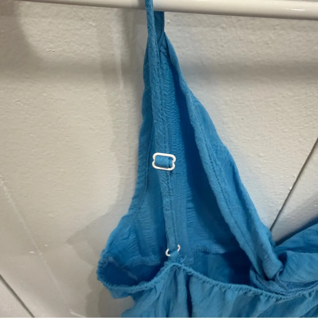 Unbranded Blue Twist Front Romper Size L - Image 4