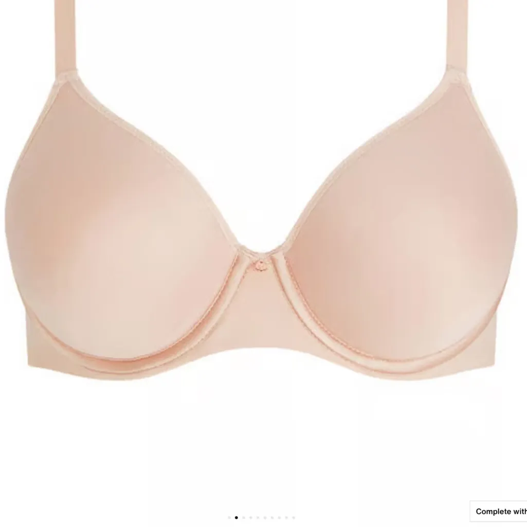 Chantelle Comfort Chic Full Coverage Memory Foam T-Shirt Bra, Rose, 32F, NWT - Image 2