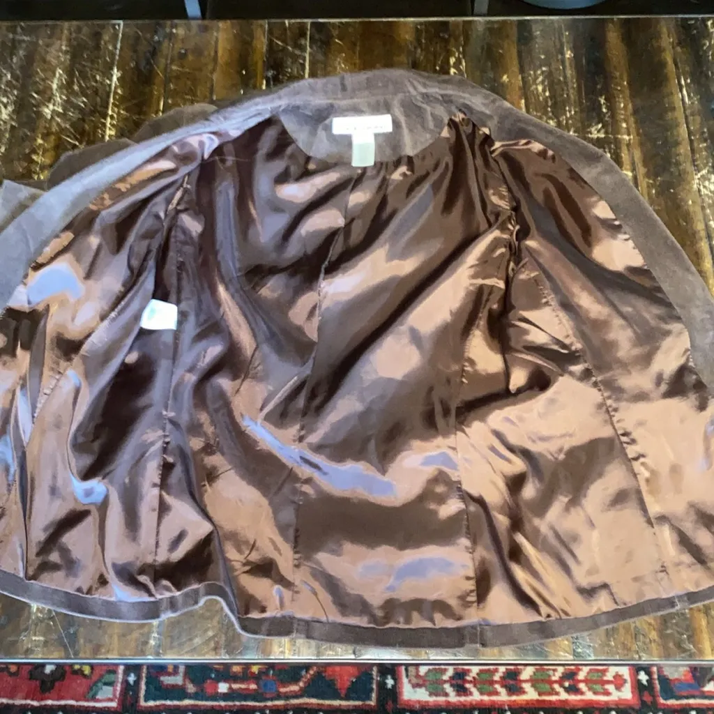 Jones New York Brown Academia Blazer 100% Cotton velour - Image 10