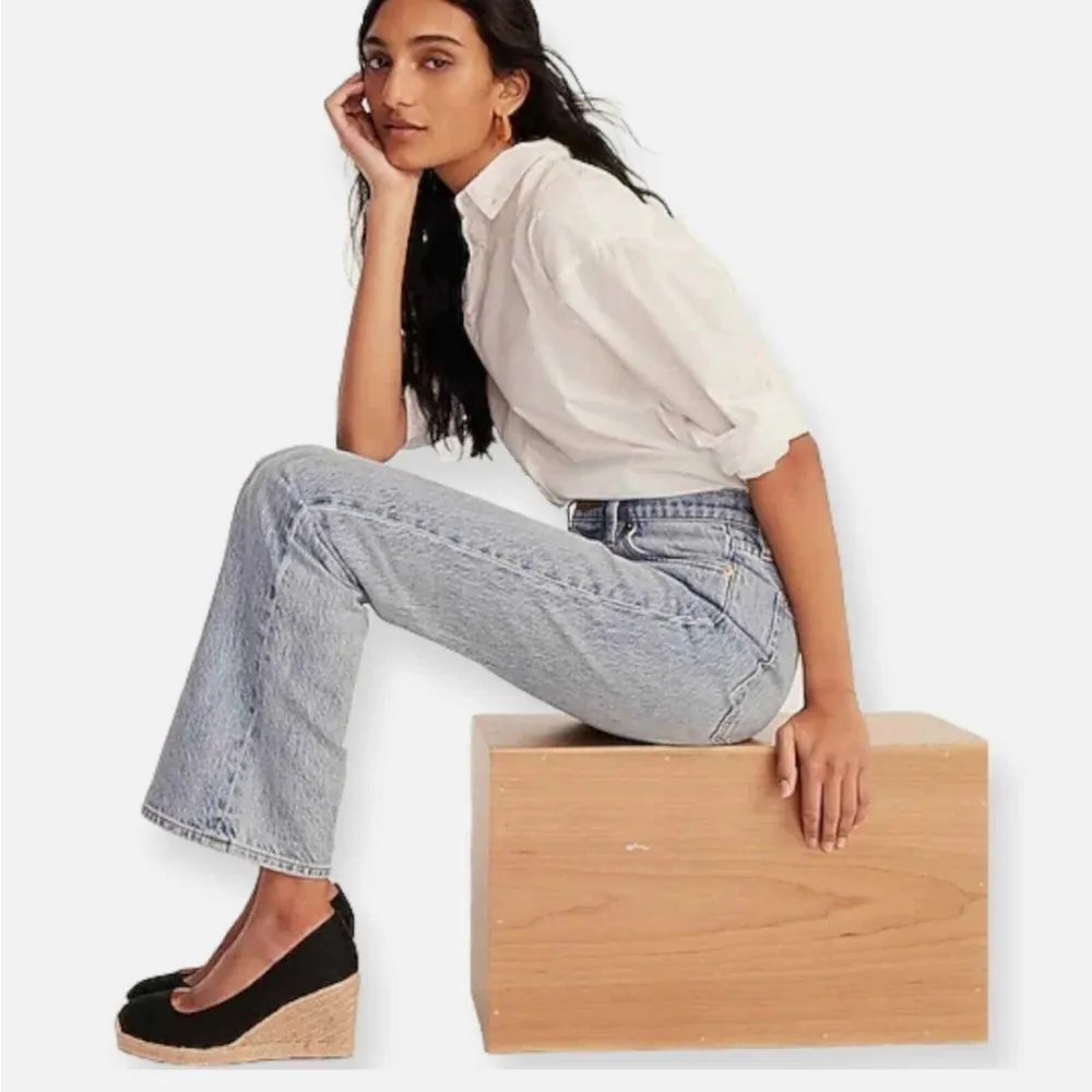 J. Crew Black Seville Espadrille Canvas Jude Wedges Size 9 - Image 2