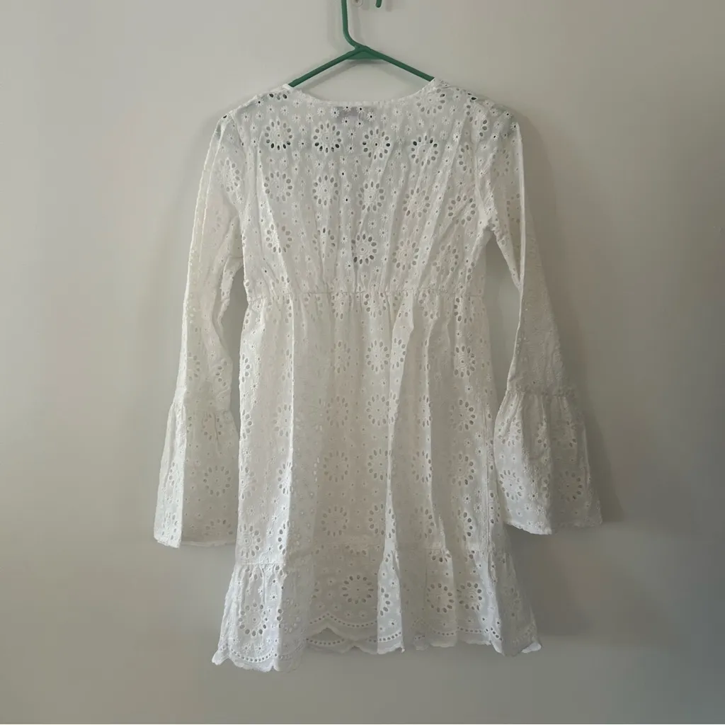 NWT Beach Riot Delaney White Eyelet Dress Size XS - Image 10