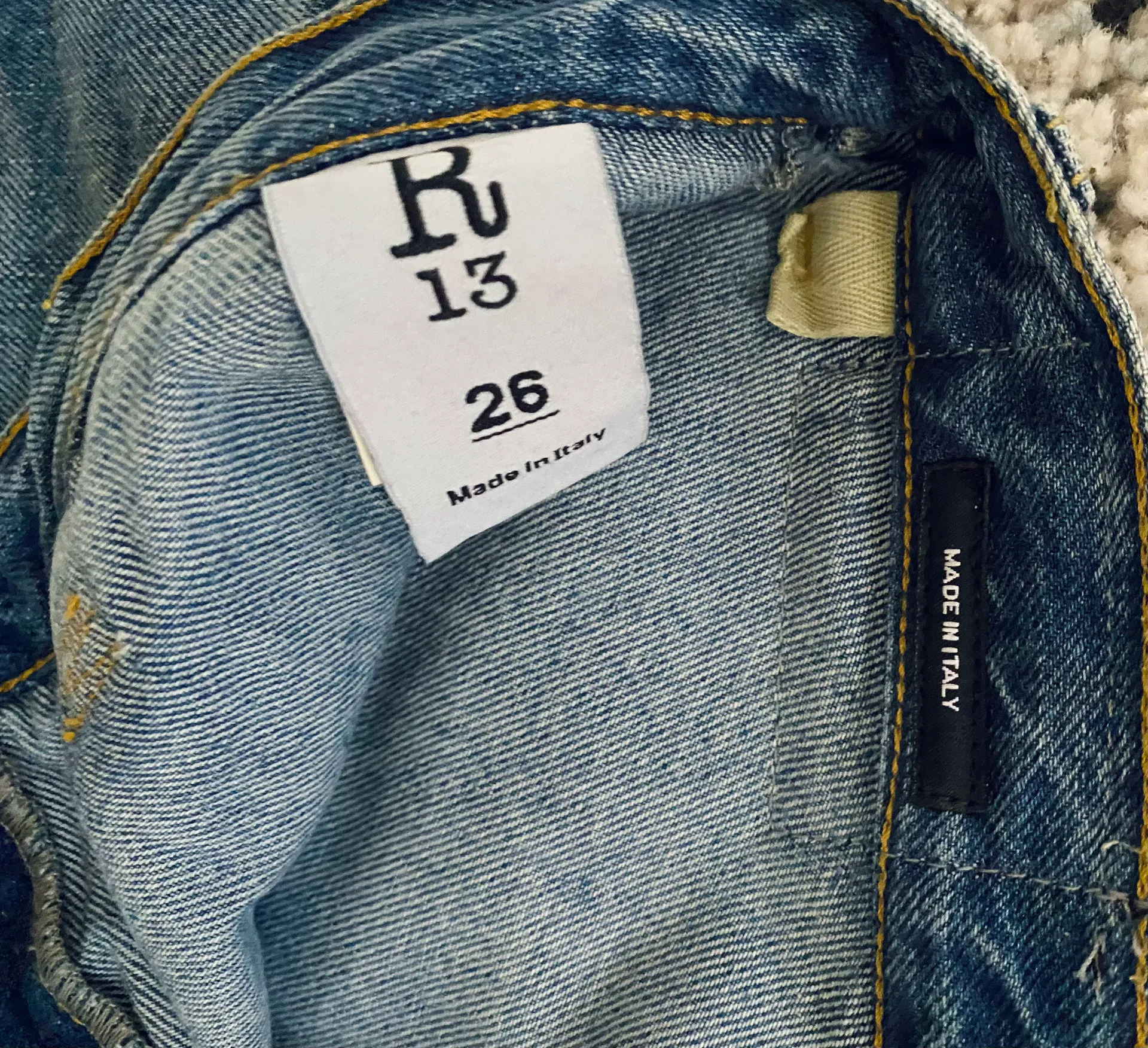 R13 Double Classic Denim Skirt Jeans - Image 9