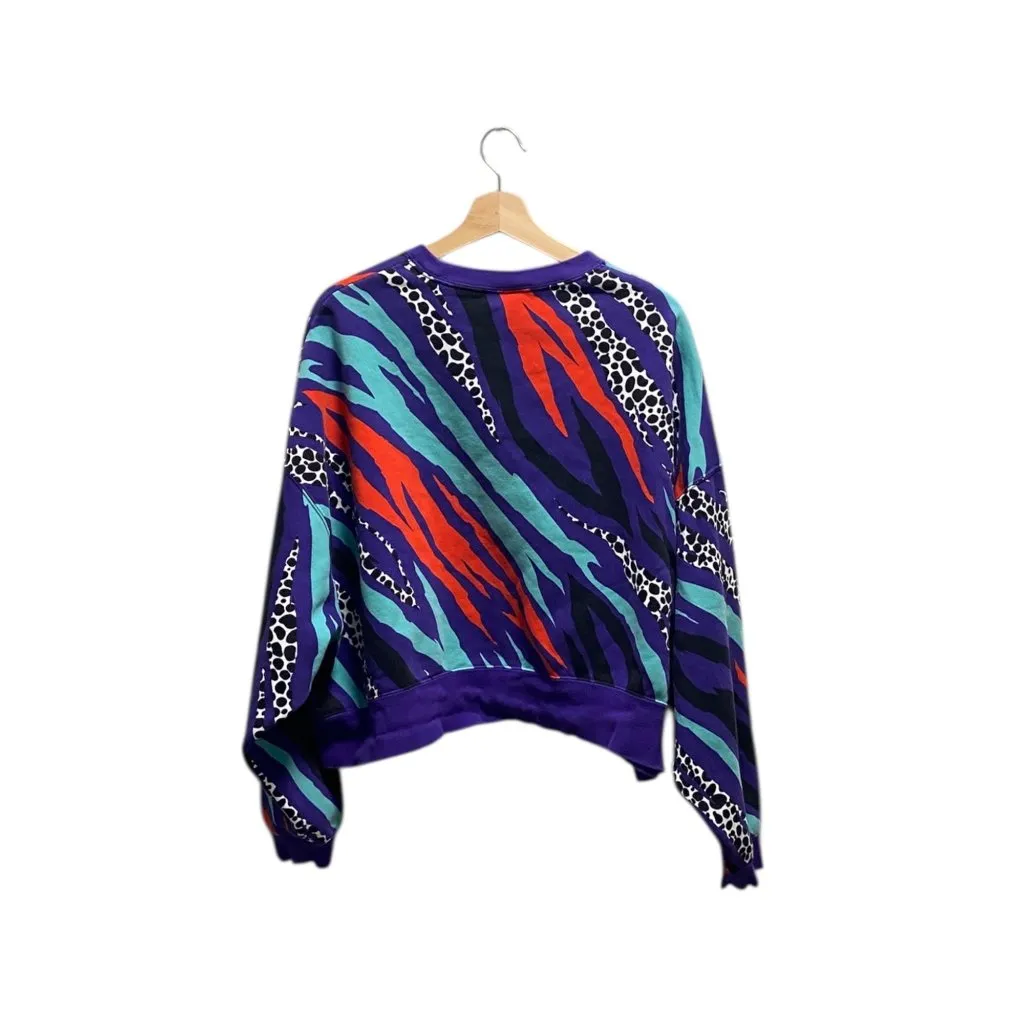 Nike Sportswear Airloom Fleece Sweatshirt Purple Size L - Image 12