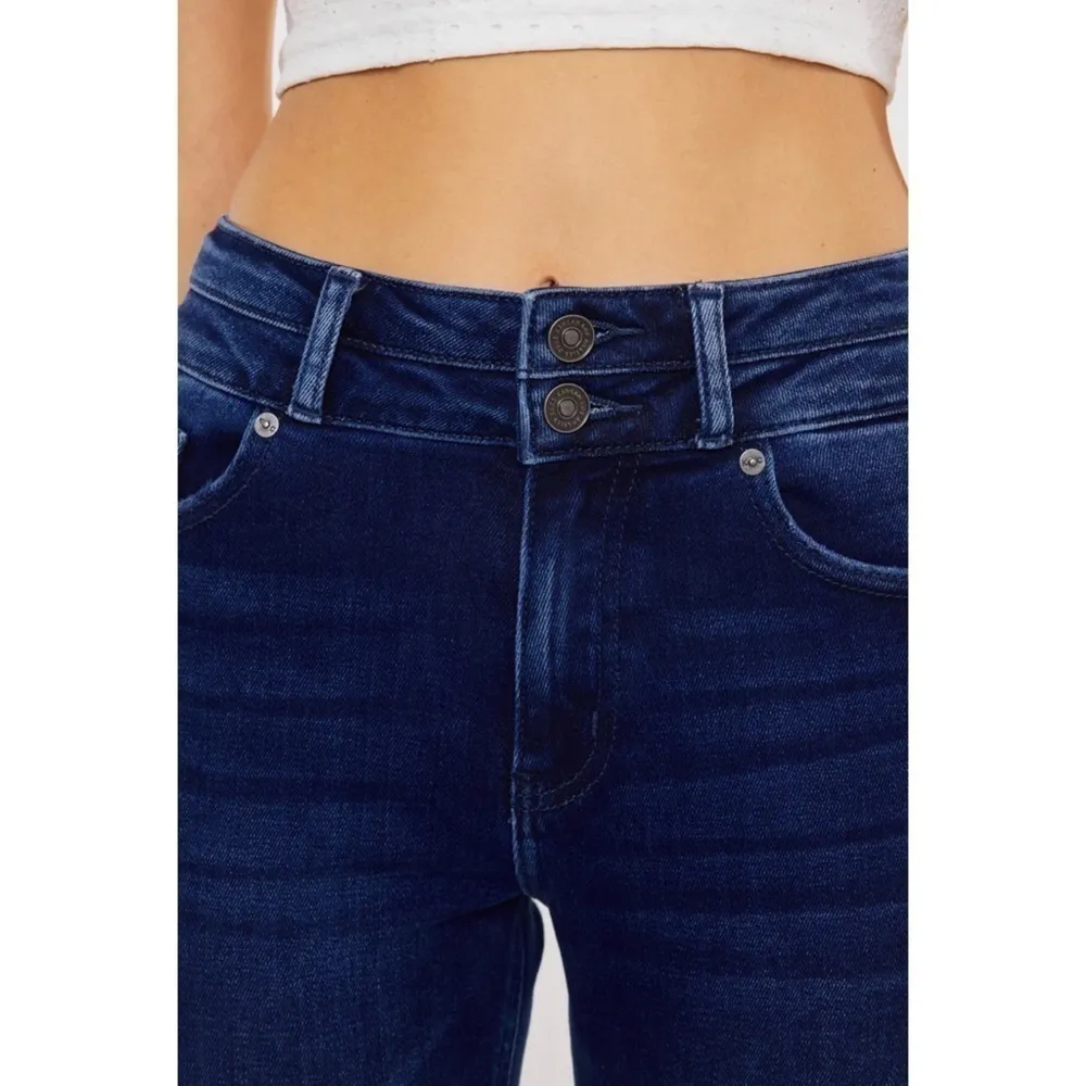 KanCan Cadence Ultra High Rise Slim Straight Jeans Size 28 Blue - Image 12