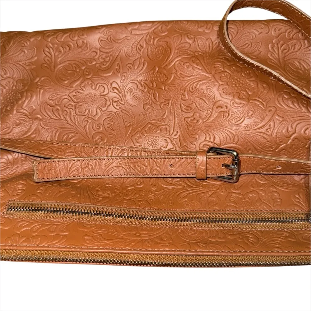 Antonio Cristiano IO Pelle Brown Genuine Leather Crossbody Made in Italy Western - Image 5