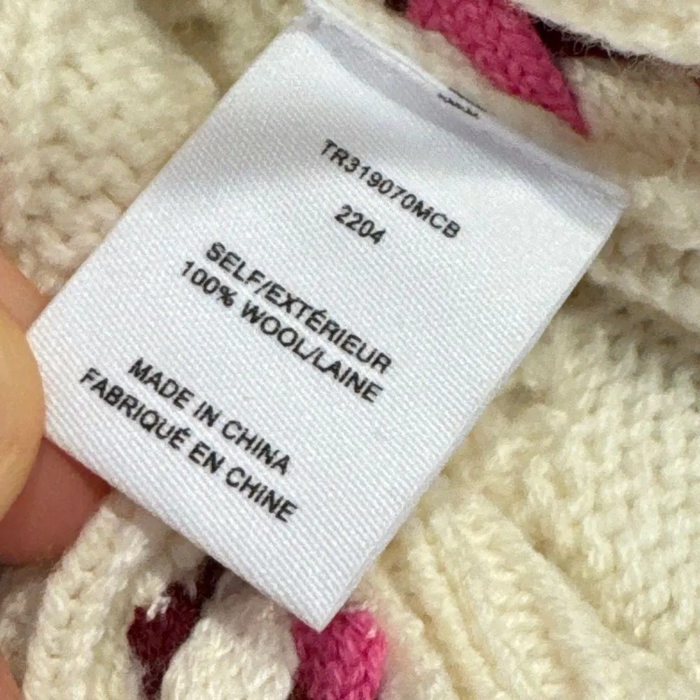 Derek Lam 10 Crosby Ivory Yuna Braided Cable Knit Wool Sweater Vest XS - Image 4