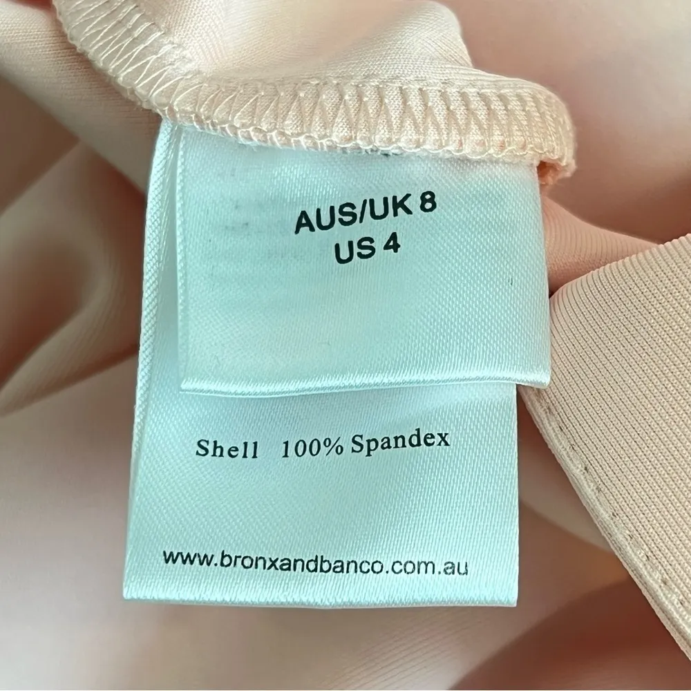 Bronx & Banco strapless off shoulder bodycon Dress, open back, pink, size 4US - Image 15