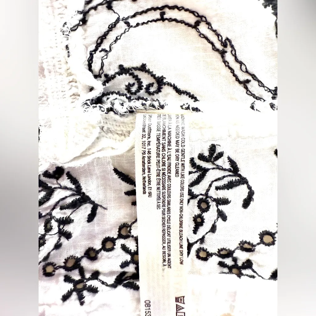 Anthropologie Printed Fringe Duster cardigan women’s size M/L - Image 8