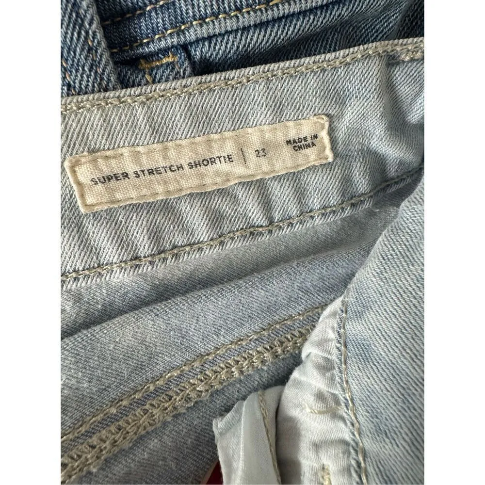 PacSun  SUPER STRETCH SHORTIE light blue shorts - Image 4