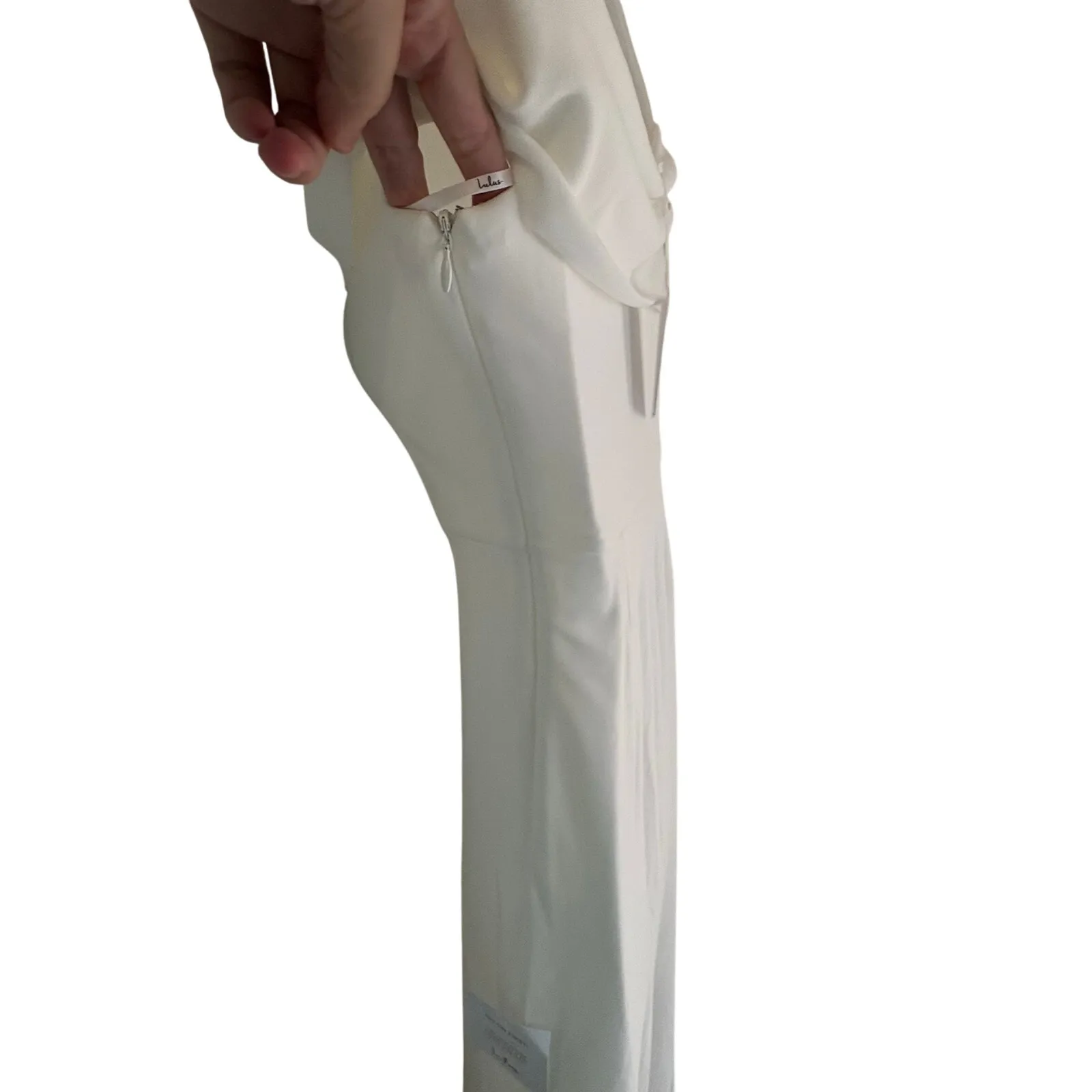 Lulu's Exceptional Romance Off Shoulder Mermaid Maxi Dress Wedding Bridal Small - Image 8