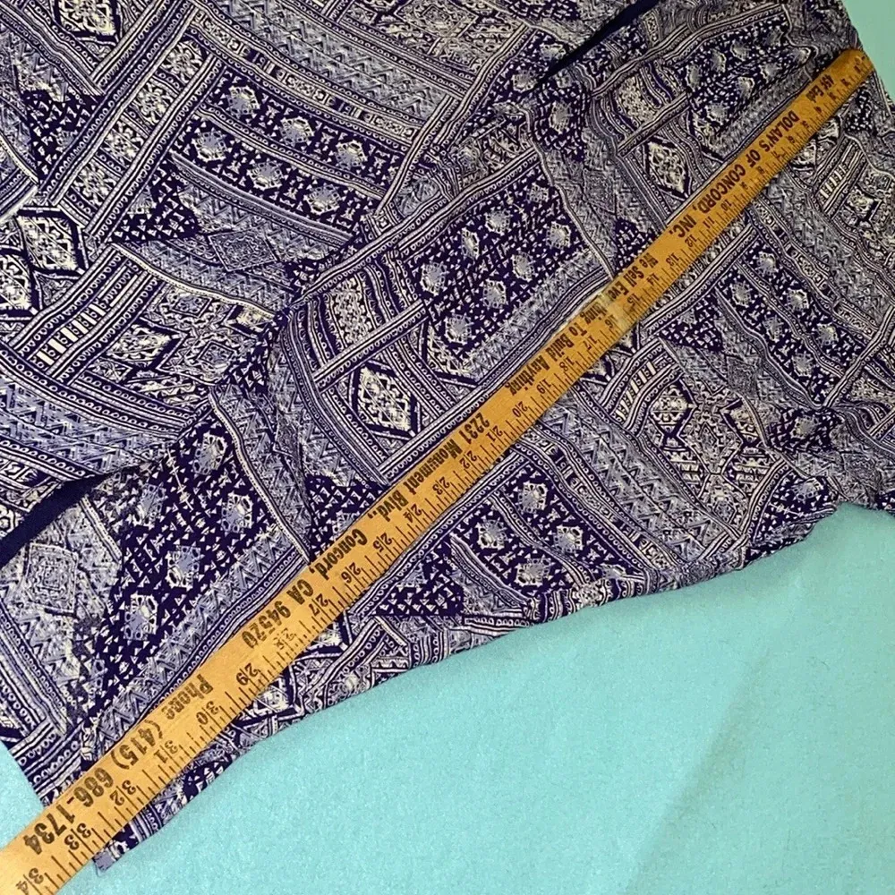 COTTON ON Anja kimono Lagenlook patchwork pattern beaded short sleeve size M - Image 9