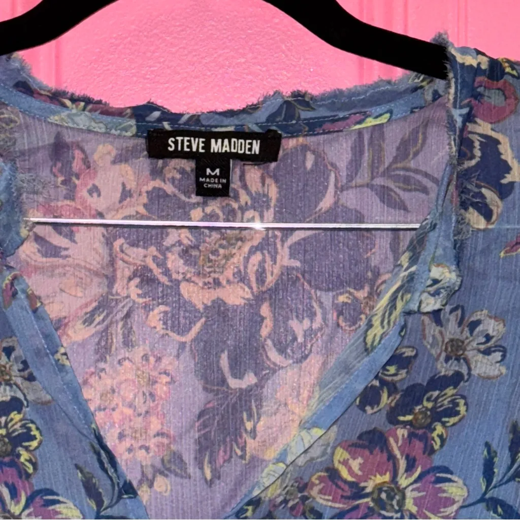 Steve Madden Blue Floral Dress - Image 2