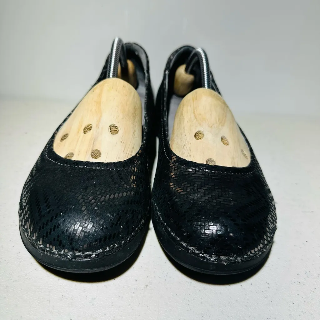 Alegria PG Lite PET 532 Black Silver Metallic Woven Comfort Ballet Fla 8,5 - Image 3