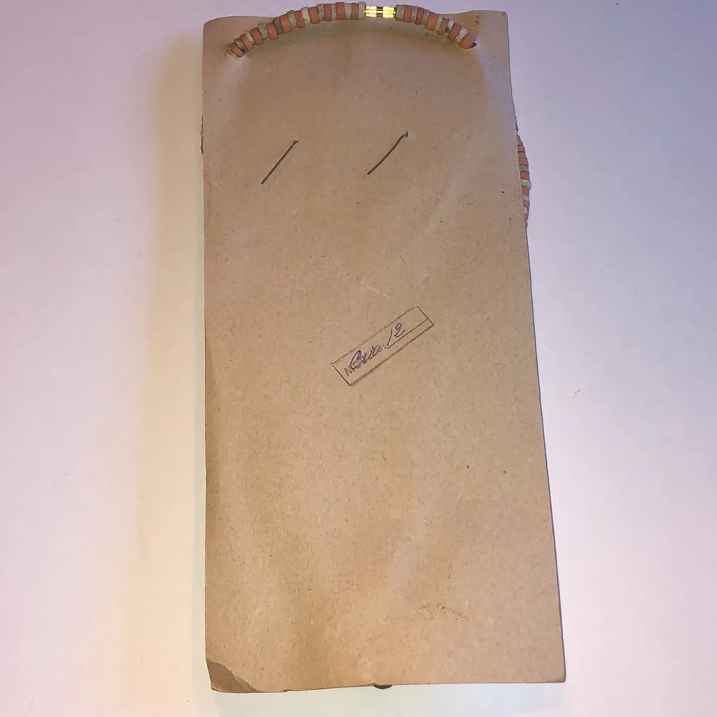 MAKU Handmade Orange Pottery Beaded Boho Necklace and Earring Set - Image 7