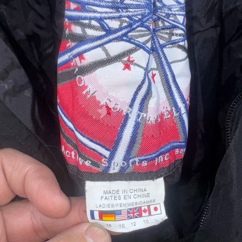 Spyder Ski Bib Snowsuit Snowboard Black Women's Small - Image 6