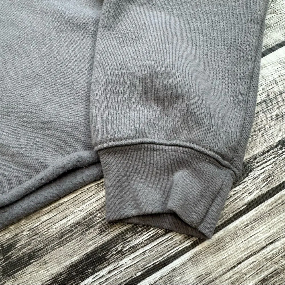 Girls Gotta Eat Women's Oversized Cropped Pullover Hoodie S SM Small Grey Gray White - Image 9